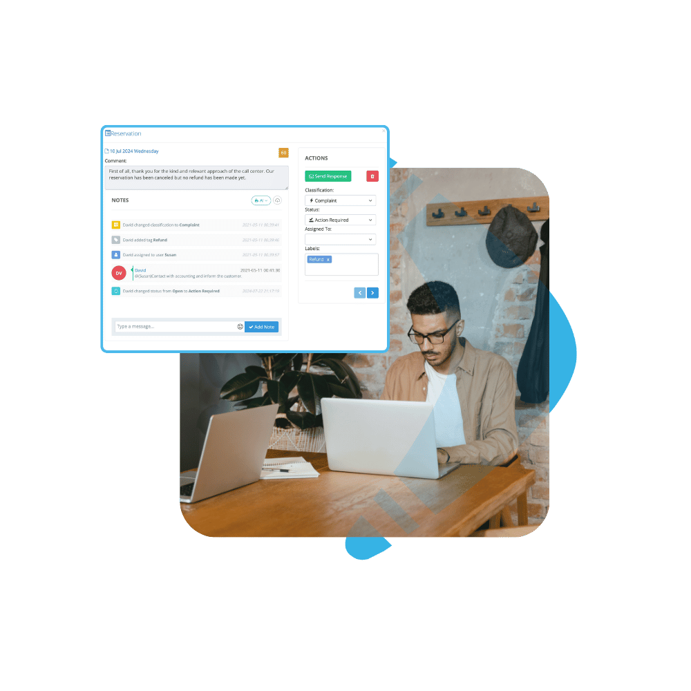 Collaborative Feedback Resolution with Wiseback